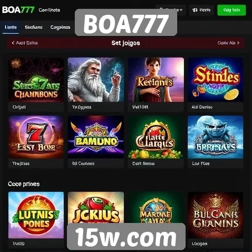 Oferta de jogos variados no site BOA777 aumenta popularidade